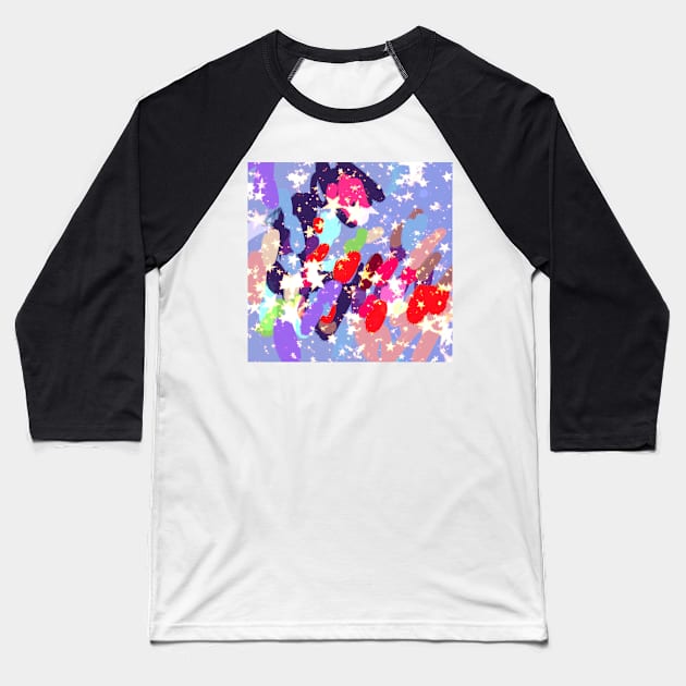 abstract art digital illustration Baseball T-Shirt by chandelier2137